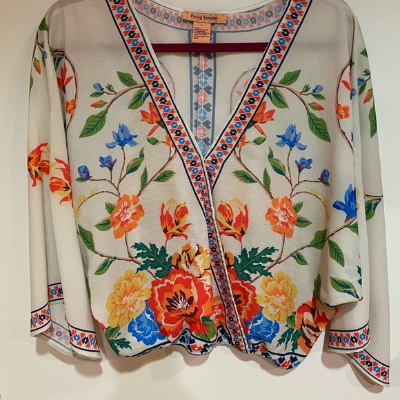 Boho style blouse. Flying Tomato Sz L - Picture 2 of 3